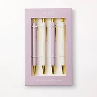 Hex Pens, Set of 4