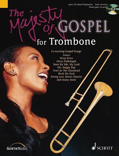 Majesty of Gospel For Trombone (Book + CD)