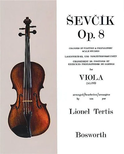 Sevcik for Viola - Opus 8: Changes of Position & Preparatory Scale Studies