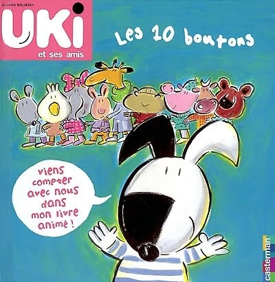 Les 10 boutons : viens compter avec nous dans mon livre animé !: viens compter avec nous dans mon livre animé !