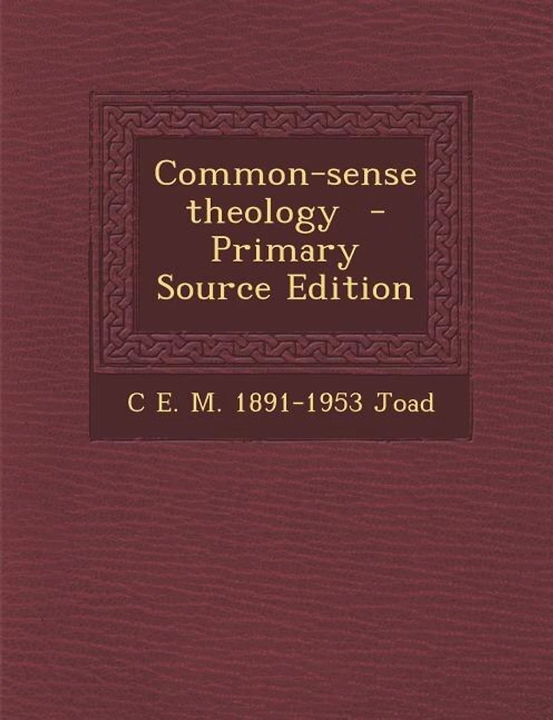Common-sense Theology