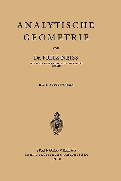 Analytische Geometrie
