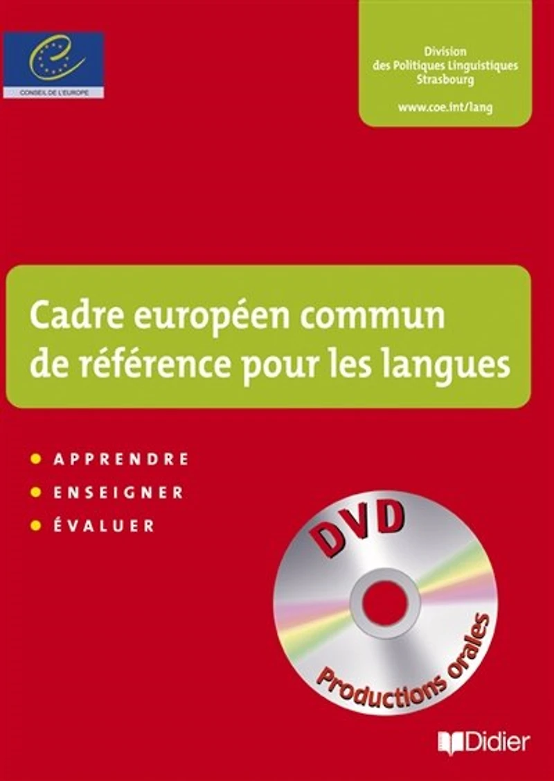 Un cadre européen commun de référence pour les langues: apprendre, enseigner, évaluer