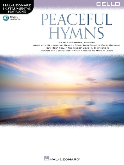 Peaceful Hymns For Cello: Instrumental Play-along