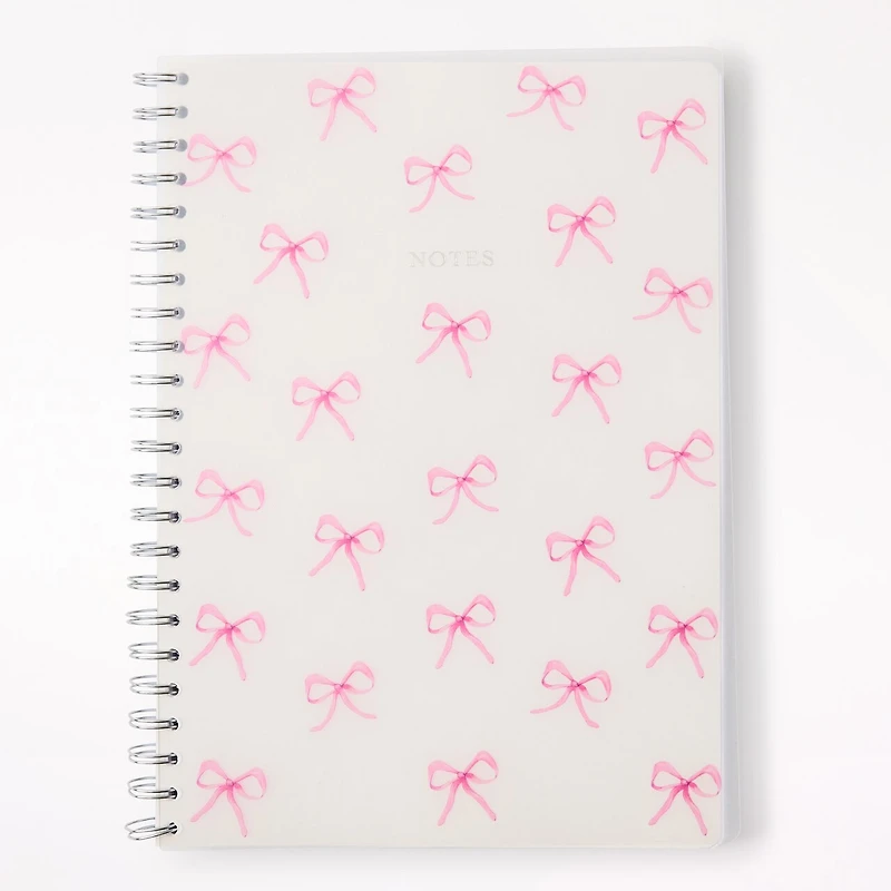 A4 Polypro Spiral Journal, Bows
