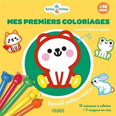 Mes premiers coloriages: avec contours épais, spécial petites mains