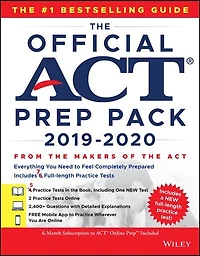 The Official Act Prep Pack 2019-2020 With 7 Full Practice Tests, (5 In Official Act Prep Guide + 2 Online)