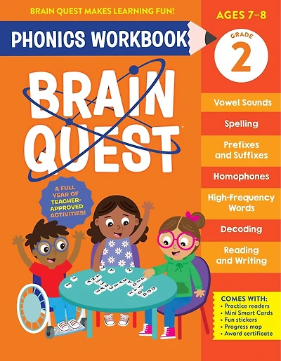 Brain Quest Phonics Workbook: Grade 2