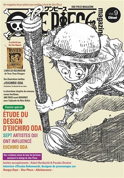One Piece magazine, n°9. Etude du design d'Eiichiro Oda