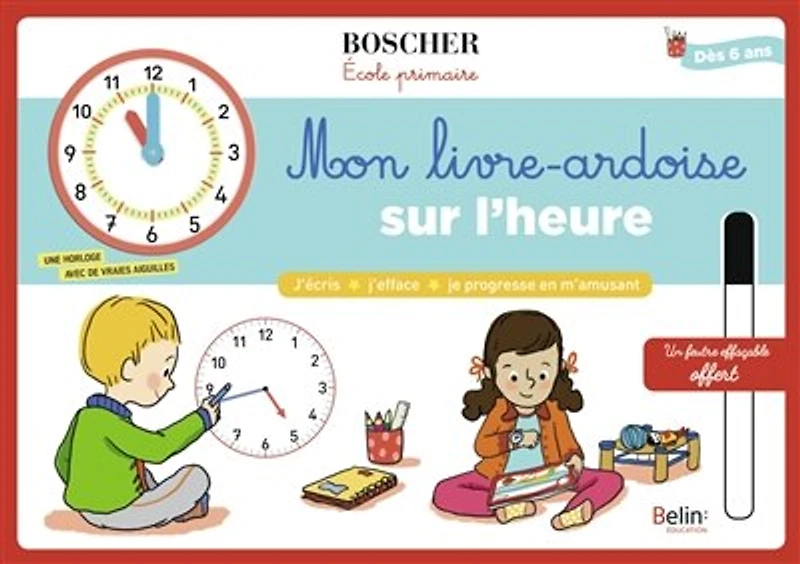 Mon livre-ardoise sur l'heure
