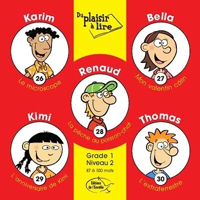 Du plaisir à lire - Série A. Grade 1, niveau 2: livrets 26 à 30 - 87 à 100 mots