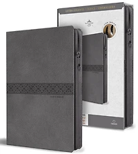 Biblia RVR 1960 Tamaño manual, letra gigante, piel gris con cremallera e índice / Spanish Bible RVR 1960 Giant Print, Gray Leathersoft with Zipper and Index