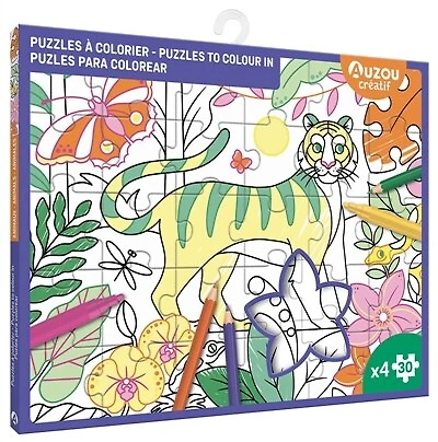 4 puzzles à colorier: 4 puzzles à colorier