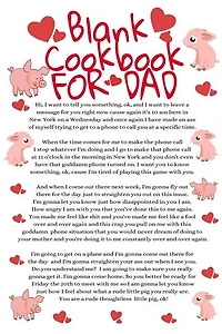 Blank Cookbook For Dad: Funny Father Cooking Notepad Book - Parody Dad Gift Journal To Write Your Favorite Recipes For Fath