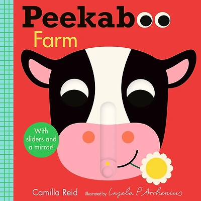 Peekaboo: Farm: (An Interactive Board Book for Babies & Toddlers with Mirror & Sliders to Push, Pull, or Turn. Cute Artwork Includes Corn, Barn, Horse, Pig, & More.)