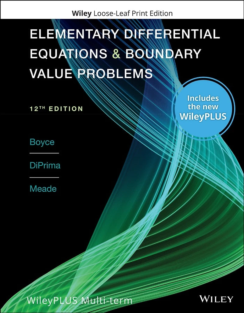Elementary Differential Equations and Boundary Value Problems, 12e WileyPLUS Card and Loose-leaf Set Multi-Term