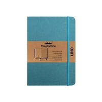 Moustachine Classic Linen Medium Ocean Water Blue Ruled Hardcover