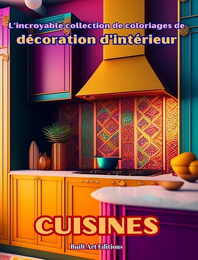 L'incroyable collection de coloriages de décoration d'intérieur: Cuisines: Livre de coloriage pour les amoureux de la décoration d'intérieur