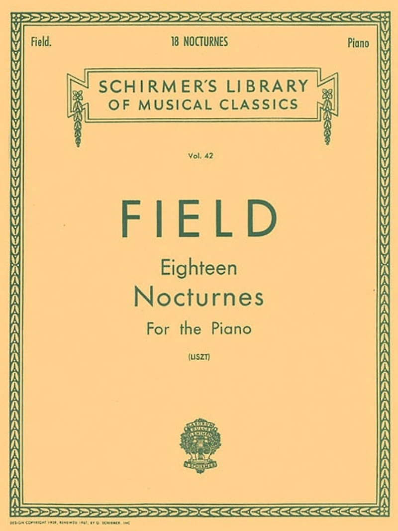 18 Nocturnes: Schirmer Library of Classics Volume 42 Piano Solo