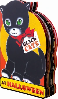Black Cats At Halloween Shape Book