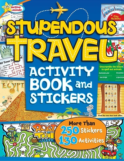 Active Minds Stupendous Travel: Activity Book and Stickers