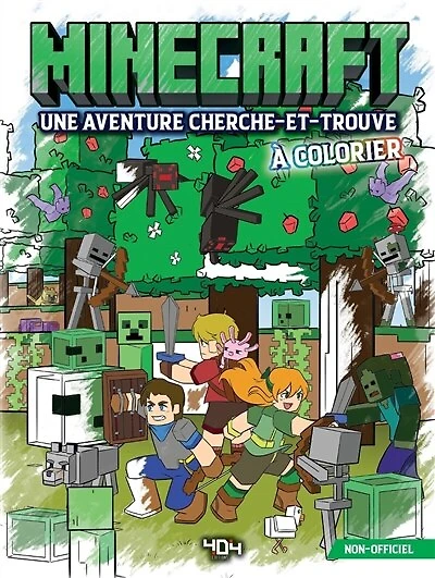 Minecraft - une aventure cherche-et-trouve a colorier: une aventure cherche-et-trouve à colorier