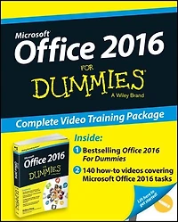 Office 2016 For Dummies, Book + Online Videos Bundle