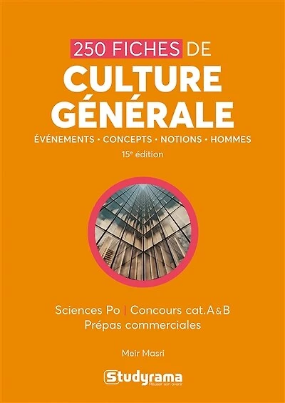 250 fiches de culture générale: événements, concepts, notions, hommes