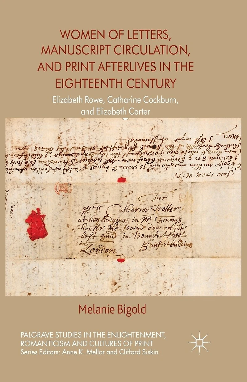 Women Of Letters, Manuscript Circulation, And Print Afterlives The Eighteenth Century: Elizabeth Rowe, Catharine Cockburn Carter