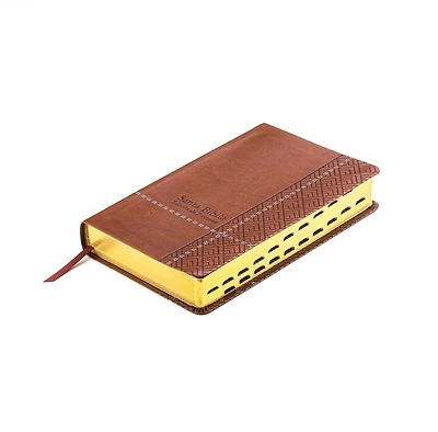 Santa Biblia de Promesas Reina Valera 1960 / Tamaño Manual / Letra Grande / Piel Especial Con Índice / Café // Spanish Promise Bible Rv60 / Handy Size / Large Print / Leathersoft with Index / Brown