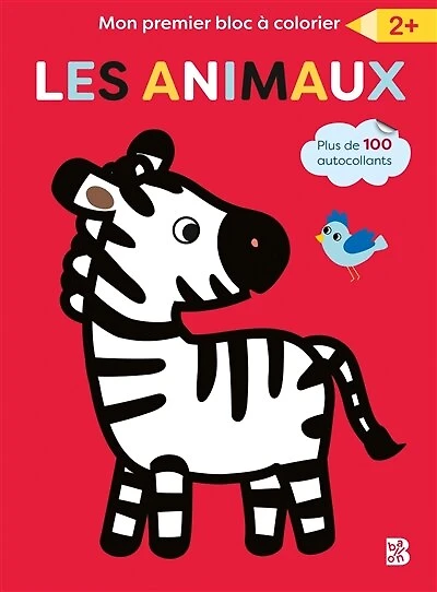 Les animaux: mon premier bloc à colorier 2+