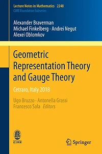 Geometric Representation Theory and Gauge Theory: Cetraro, Italy 2018
