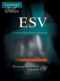 Esv Clarion Reference Bible, Black Edge-lined Goatskin Leather, Es486:xe Black Goatskin Leather