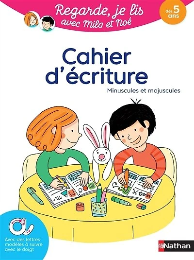 Cahier d'écriture: minuscules et majuscules