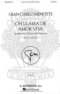 Oh llama de amor viva: SSAATTBB Chorus and Piano