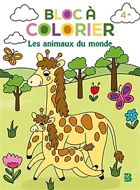 Bloc à colorier: Les animaux du monde