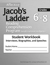 Affective Jacob's Ladder Reading Comprehension Program: Grades 6-8, Student Workbooks, Interviews, Biographies, And Speeches (set Of 5)