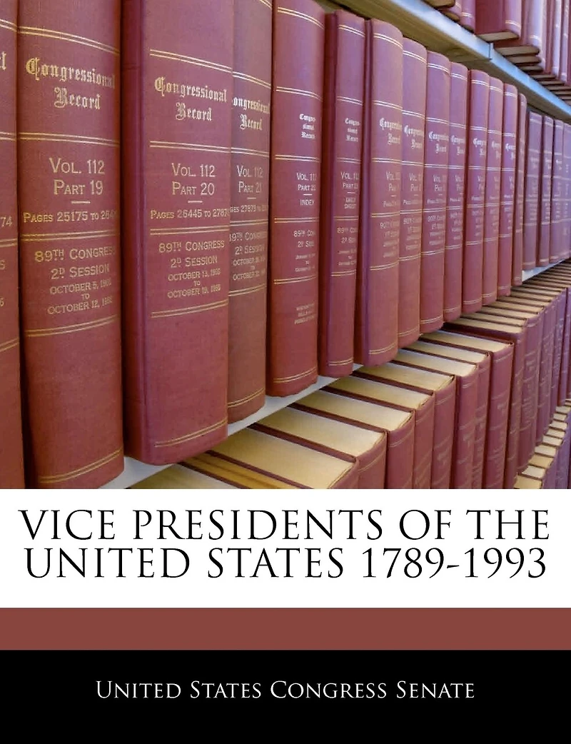 Vice Presidents Of The United States 1789-1993
