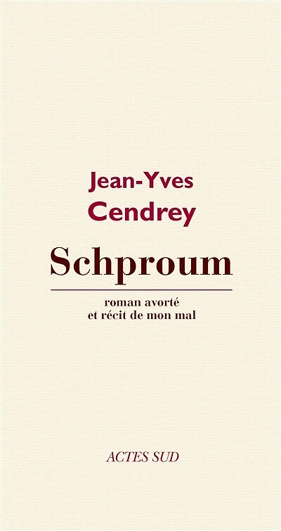 Schproum: roman avorté et récit de mon mal
