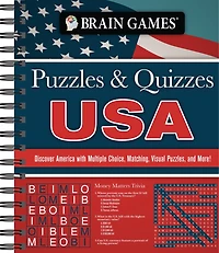 Brain Games - Puzzles and Quizzes: USA: Discover America with Multiple Choice, Matching, Visual Puzzles, and More!