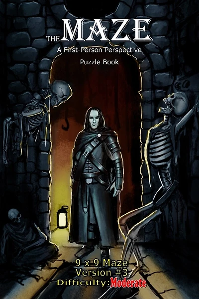 The Maze: A First-Person Perspective Puzzle Book Moderate 9x9 Version #3