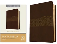 Santa Biblia NTV, Edición manual, Letra gigante (SentiPiel, Café, Roja)