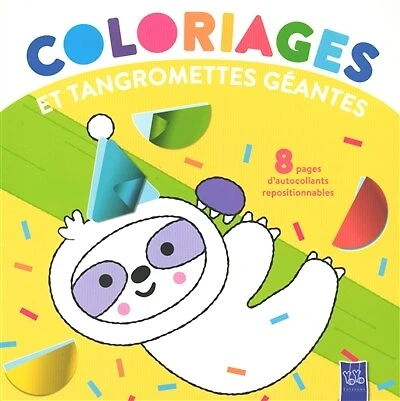 Coloriages et tangromettes géantes: le paresseux