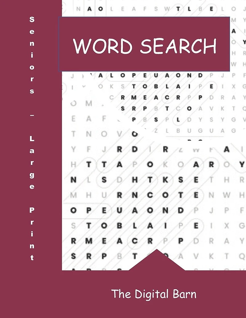 Large Print Word Search: Large Print for Seniors and those who are visually impaired. Horses, Farm Life, Fruits, Used in the Kitchen etc. Relieves stress and a fun activity.