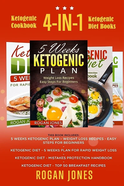 Ketogenic Cookbook: 4-in-1 Ketogenic Diet Books