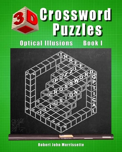 3D Crossword Puzzles: Optical Illusions Book I