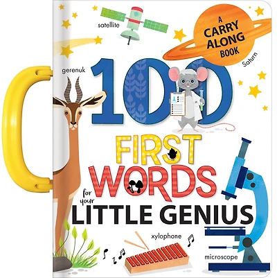 100 First Words for Your Little Genius (Carry-Along Books) | Board Book for Babies and Toddlers | Early Learning Words for Ages 0–3