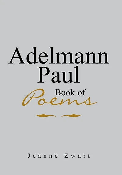 Adelmann Paul Book Of Poems