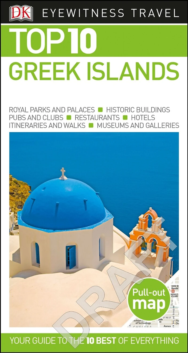 DK Top 10 Greek Islands: lists for your perfect trip, plus an all-weather folded map