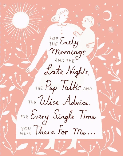 Love Muchly Greeting Cards: Mother's Day - For the early mornings and (Pack of 6)